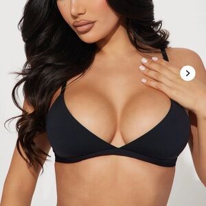 Fashion Nova Black Triangle Bralette